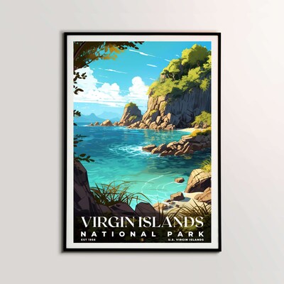 Virgin Islands National Park Poster, Travel Art, Office Poster, Home Decor | S7 - image2